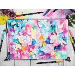 Drôles de fleurs en mixed media Livre Beaux-arts