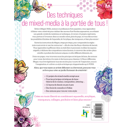 Drôles de fleurs en mixed media Livre Beaux-arts