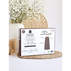 Coffret couture jupe longue léopard Kit Couture Coffret couture jupe longue léopard Kit Couture