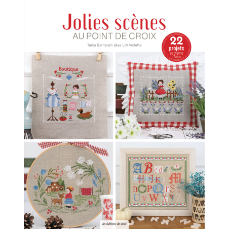 Jolies scènes au point de croix - Livre Broderie