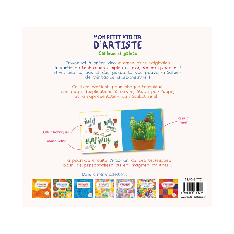 Mon petit atelier d'artiste : Cailloux et galets Livre Jeunesse