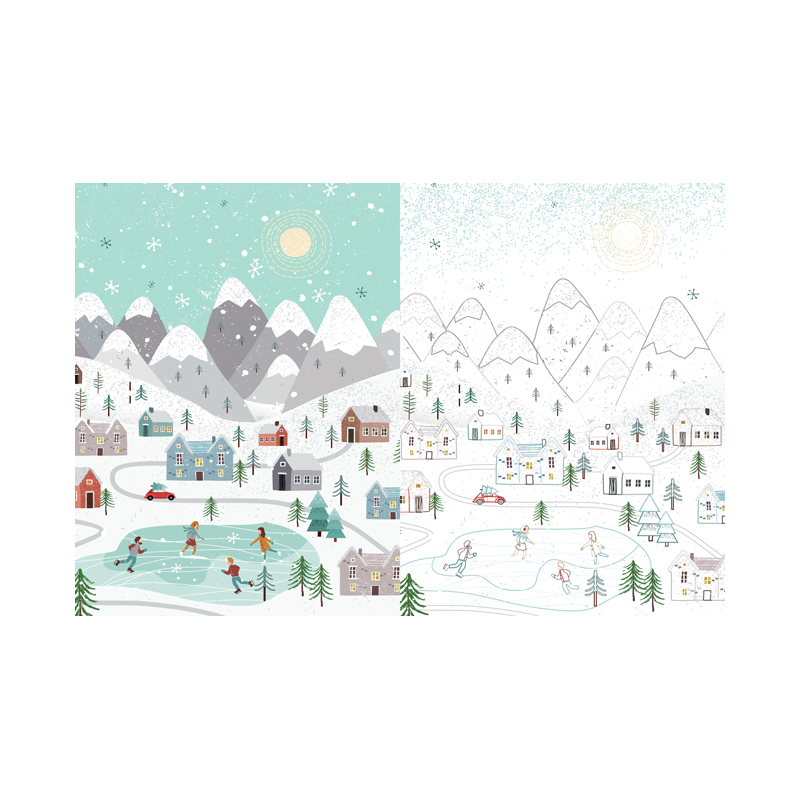 30 jours de coloriage pour préparer l'hiver Livre Jeunesse
