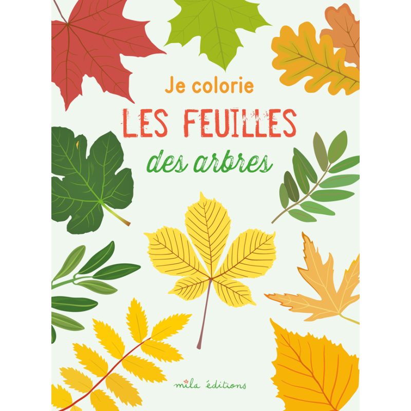 Je colorie des feuilles des arbres Livre Jeunesse