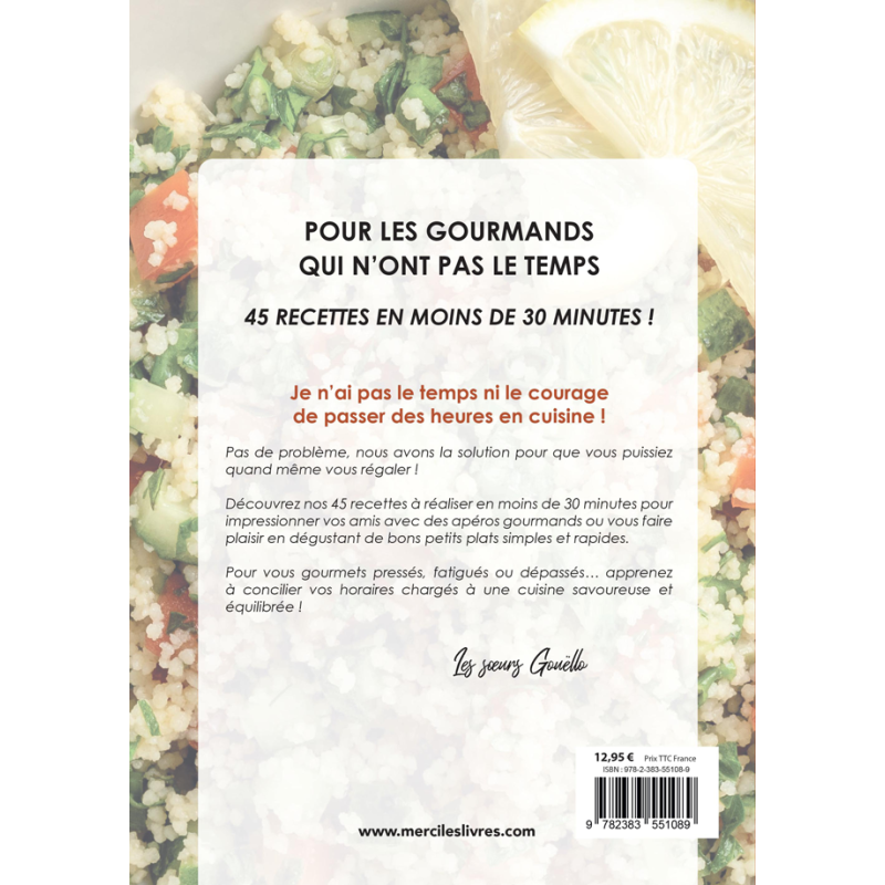 Pour les gourmands qui n'ont pas le temps Livre Loisirs créatifs