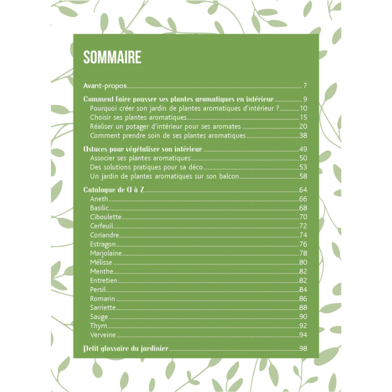 Les plantes aromatiques Livre Loisirs créatifs