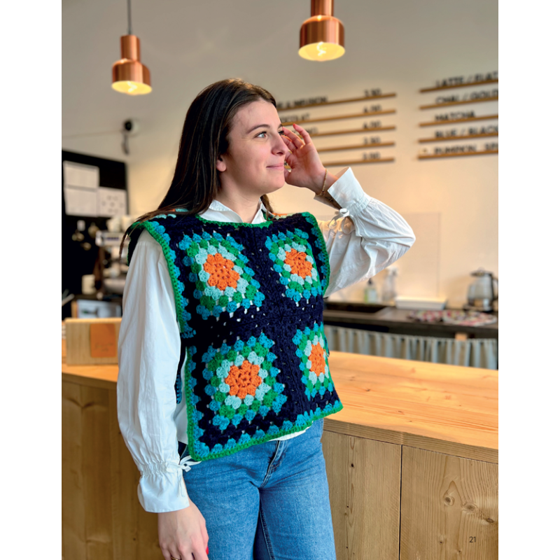 Accessoires en granny squares Crochet