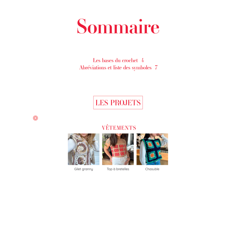Accessoires en granny squares Crochet
