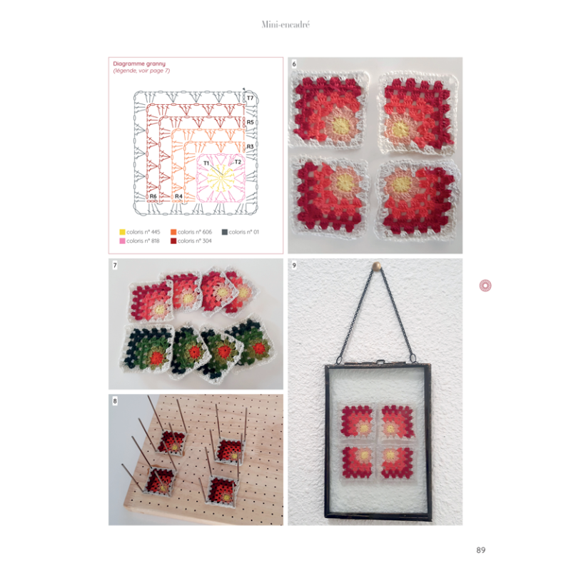 Accessoires en granny squares Crochet