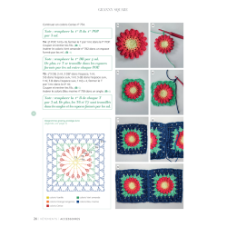 Accessoires en granny squares Crochet Accessoires en granny squares Crochet