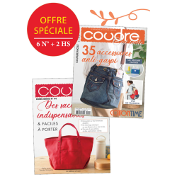 Abonnement 1 an – Coudre c’est facile + 2 hors-séries Abonnement Couture