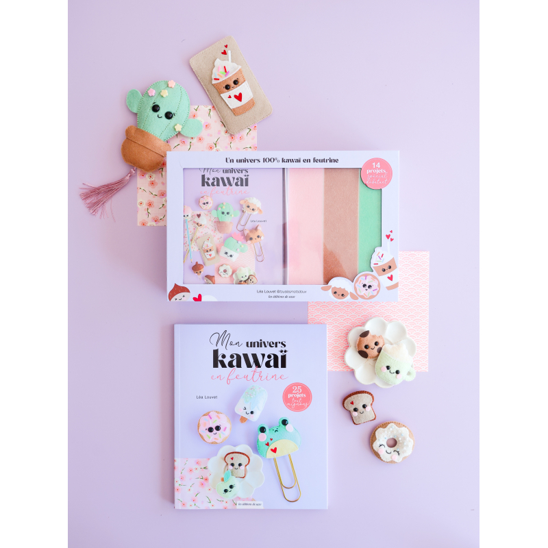 Coffret Mon univers Kawaï en feutrine Kit Accueil