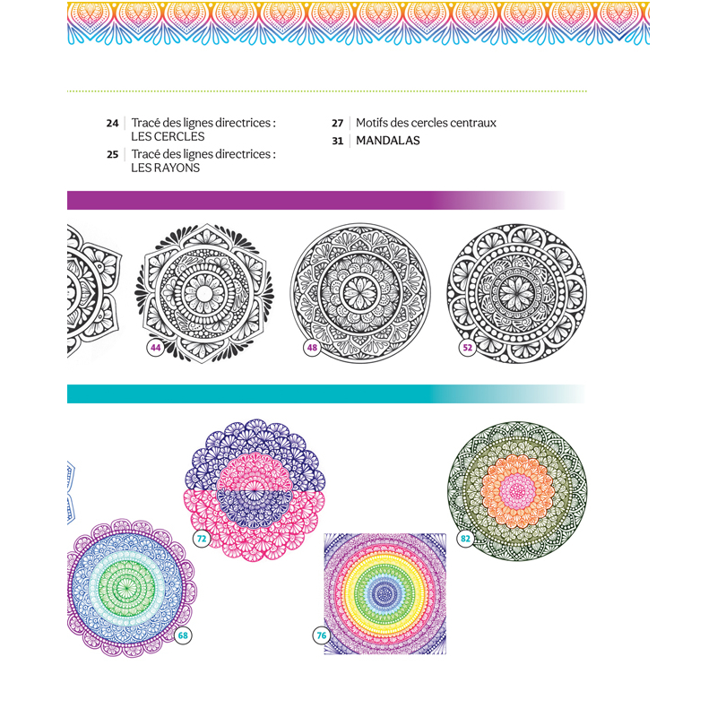 Mandalas. Un guide lumineux & beaux dessins Accueil