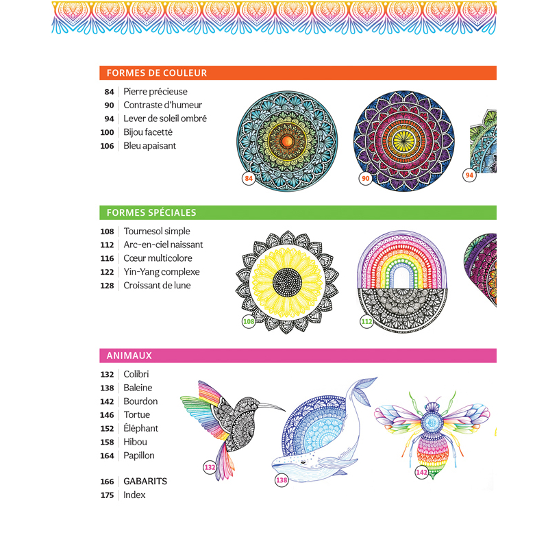 Mandalas. Un guide lumineux & beaux dessins Accueil
