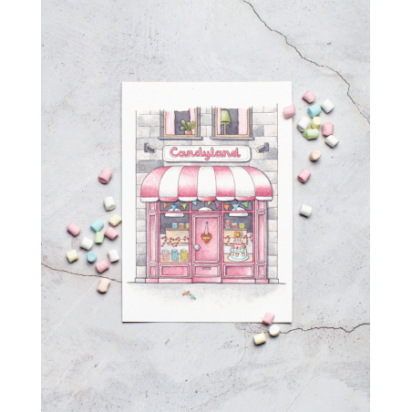 Petites échoppes à l'aquarelle : livre beaux-arts