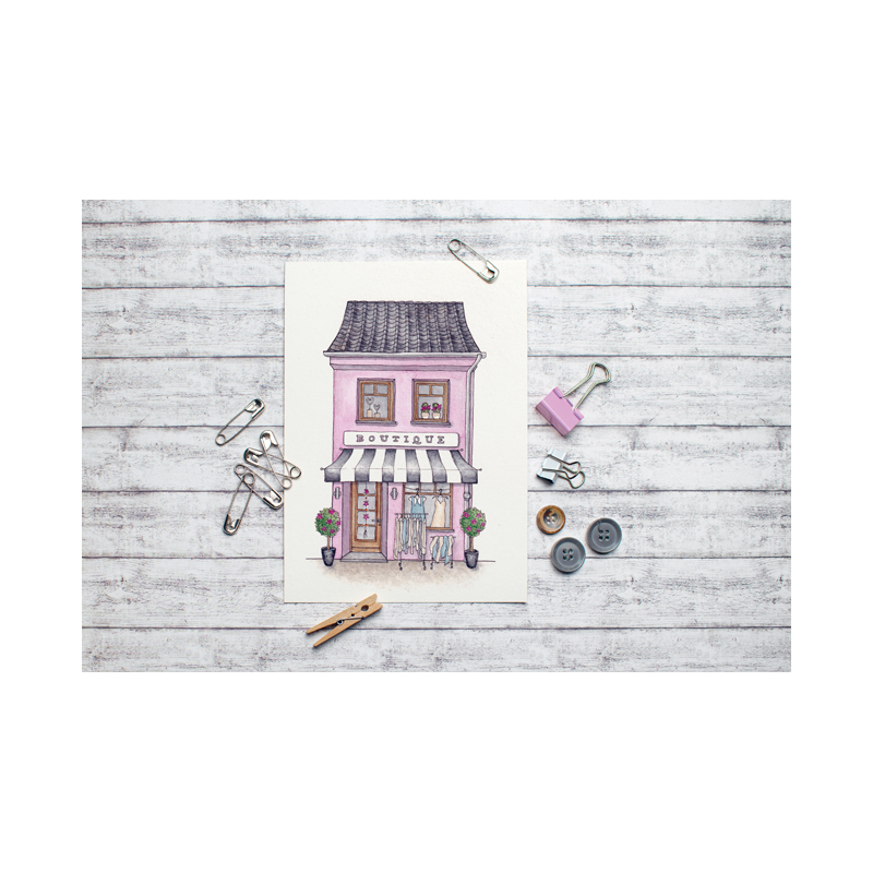 Petites échoppes à l'aquarelle Accueil