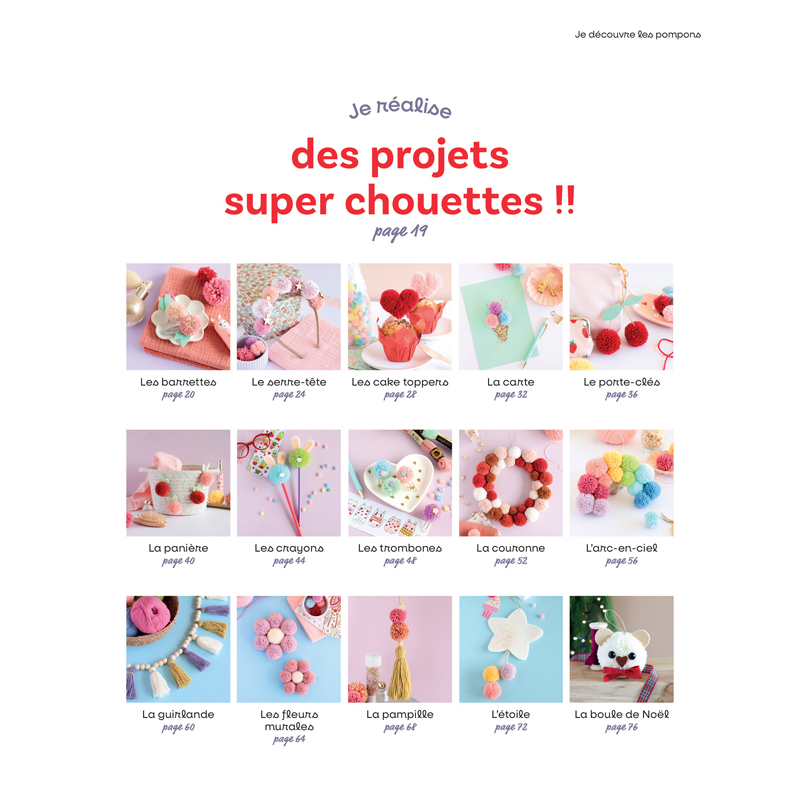 Je découvre les pompons Accueil