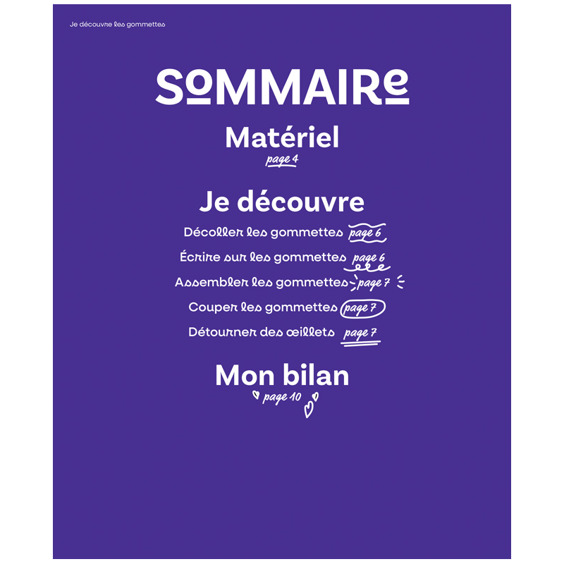 Je découvre les gommettes Accueil