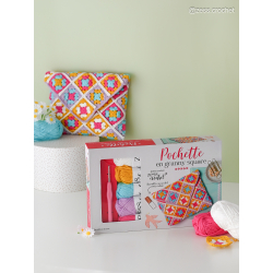 Coffret Pochette en granny square Kit Crochet Coffret Pochette en granny square Kit Crochet