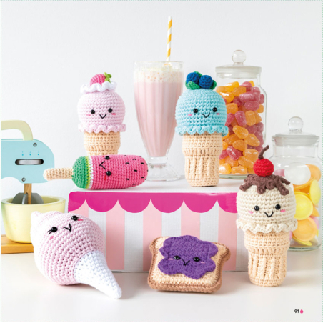 Dinette Kawaii. 40 adorables amigurumis à croquer - Livre crochet