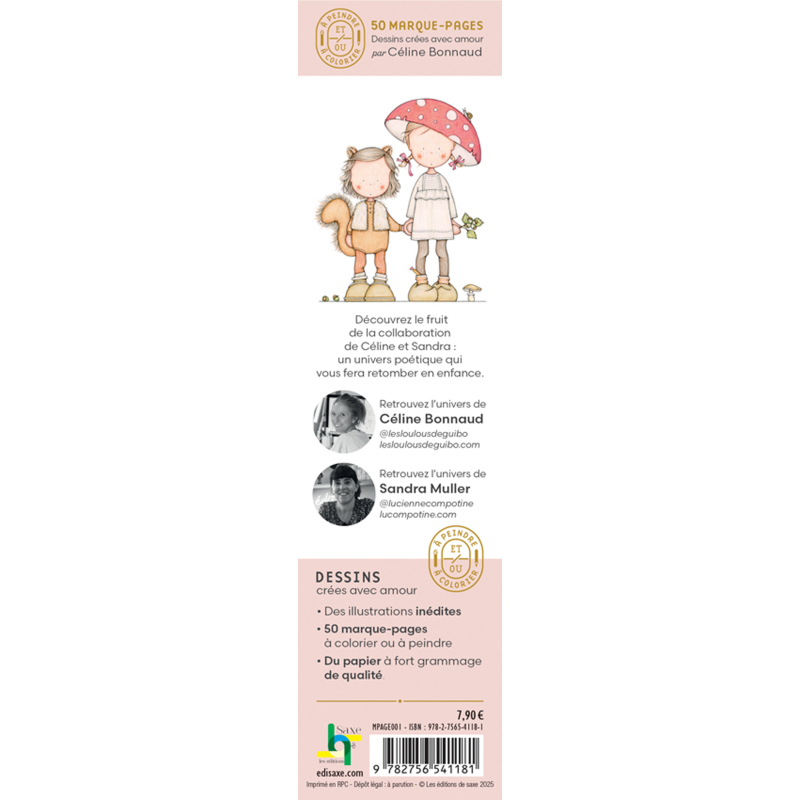 50 Marque pages LOULOU x LULU Kit Accueil