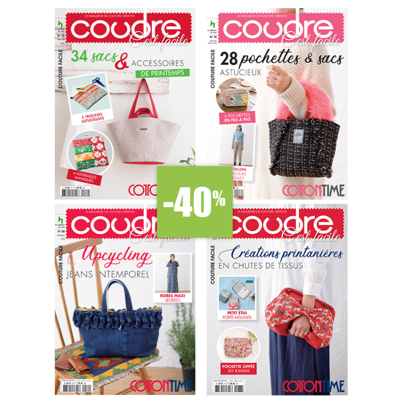 4 Coudre c’est facile – Couture créative & récup' Lot Couture