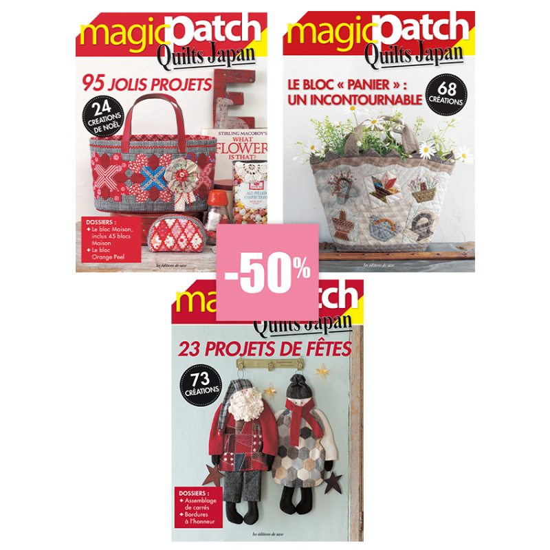 3 Magic Patch – Quilts, paniers & créations festives Lot Soldes