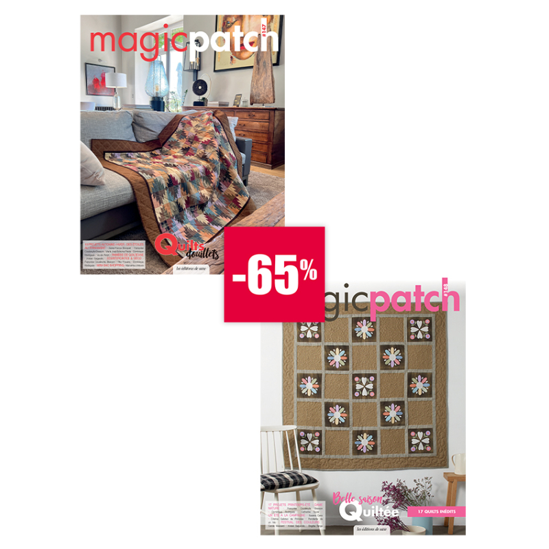 2 Magic Patch – Quilts cosy & belle saison Lot Soldes