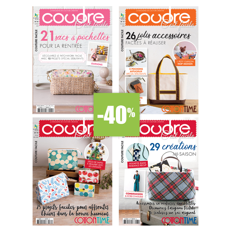 4 Coudre c’est facile – Sacs & accessoires Lot Soldes