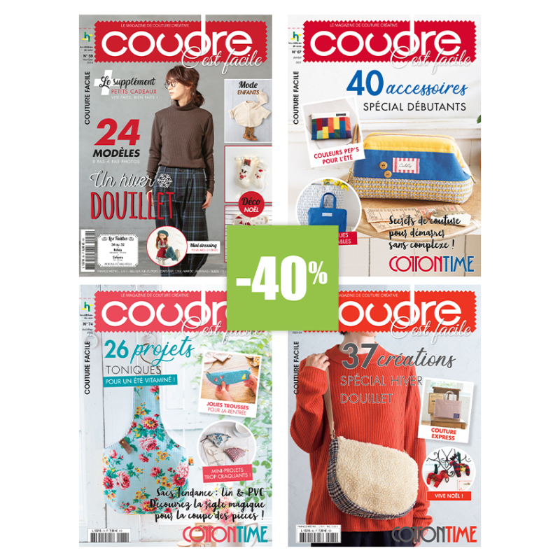 4 Coudre c’est facile – Accessoires débutants & créations saisonnières Lot Soldes