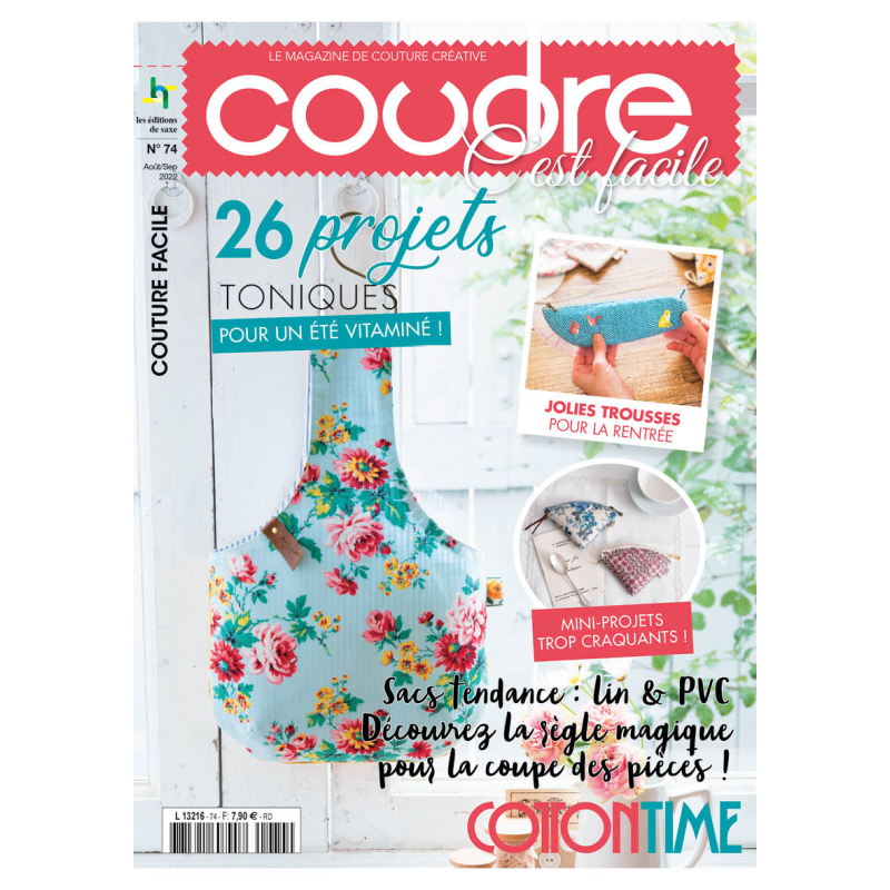 4 Coudre c’est facile – Accessoires débutants & créations saisonnières Lot, Magazine Couture