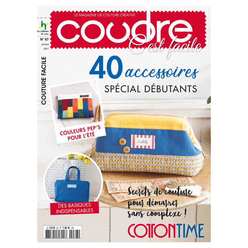 4 Coudre c’est facile – Accessoires débutants & créations saisonnières Lot, Magazine Couture