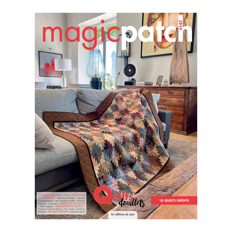 2 Magic Patch – Quilts cosy & belle saison Lot, Magazine Patchwork