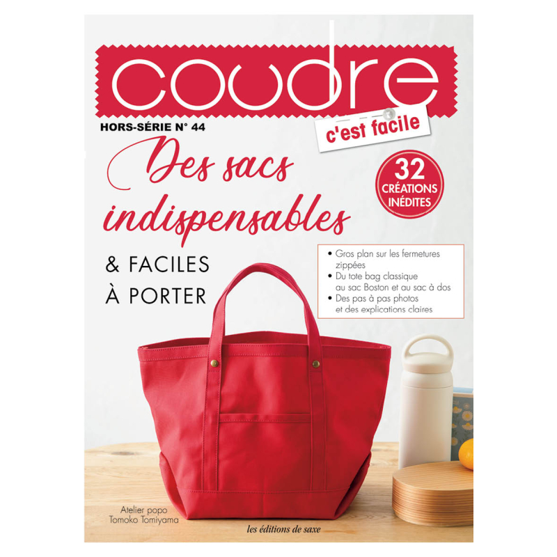 2 Coudre c’est facile – Sacs et trousses zippées Lot Couture