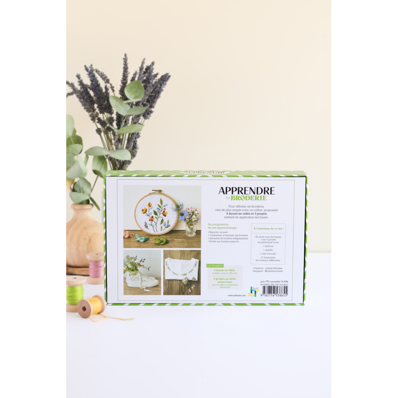 Coffret Apprendre la broderie Kit Broderie