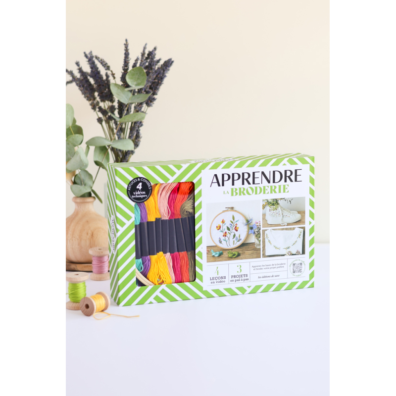 Coffret Apprendre la broderie Kit Broderie
