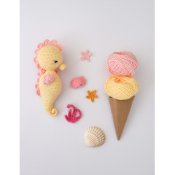 Modèle - Tagada l'hippocampe au crochet Modèle à télécharger Modèles