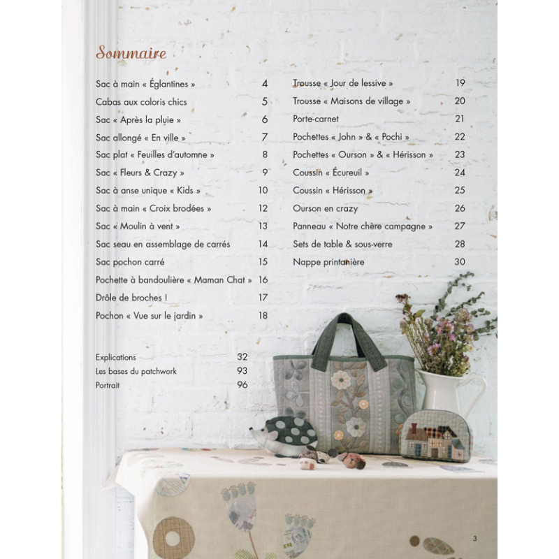 Les quilts appliqués Patchwork