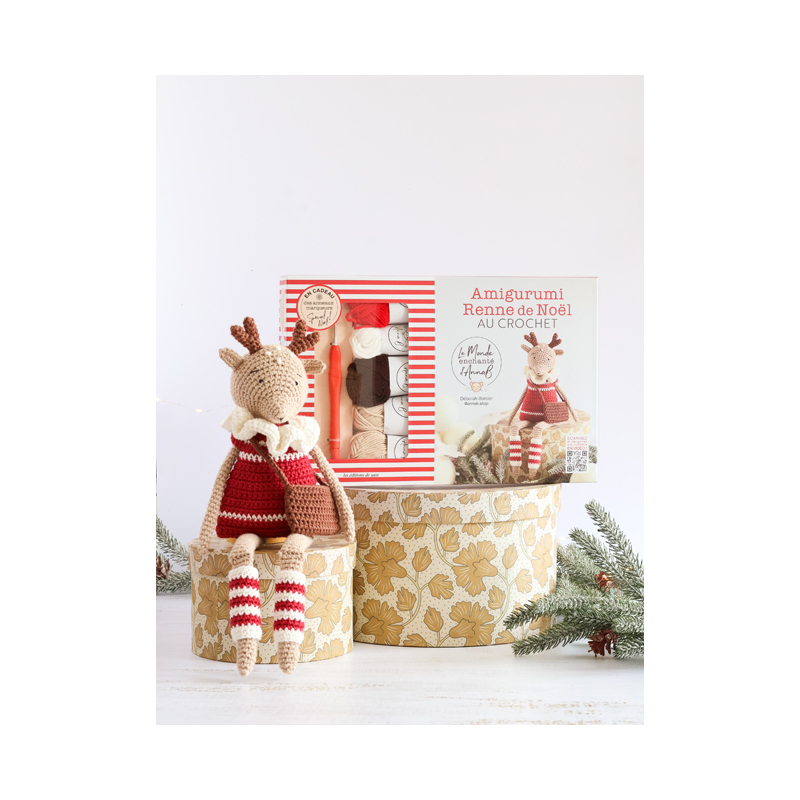 Coffret Amigurumi Renne de Noë - Occasion Kit Crochet