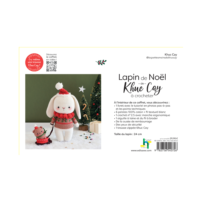 Coffret Lapin de Noël de Khuc - Occasion Kit Crochet