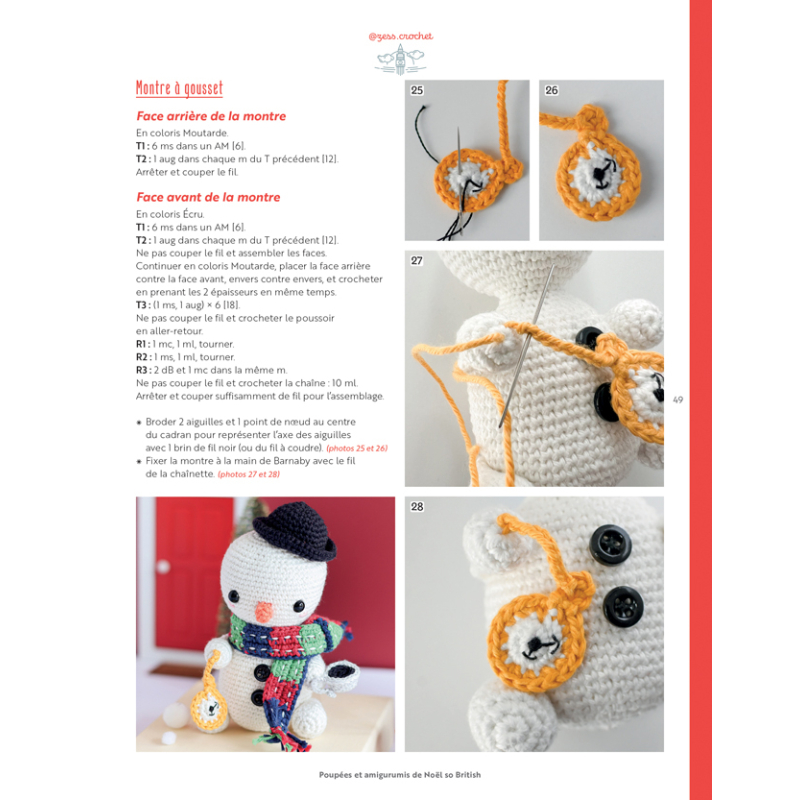 Poupées & amigurumis de Noël so british Crochet
