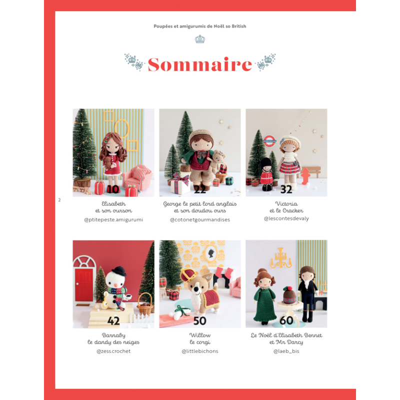 Poupées & amigurumis de Noël so british Crochet