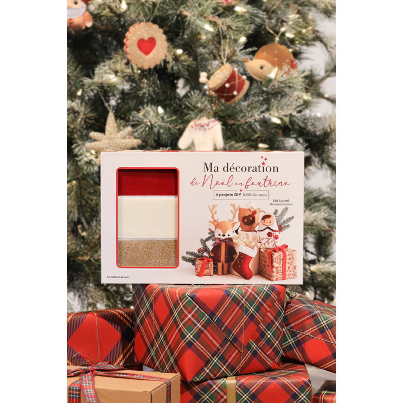 Coffret Noël traditionnel en feutrine Kit COFFRETS