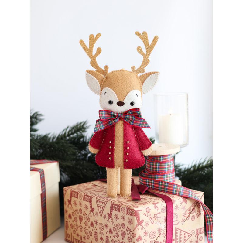 Coffret Noël traditionnel en feutrine Kit COFFRETS