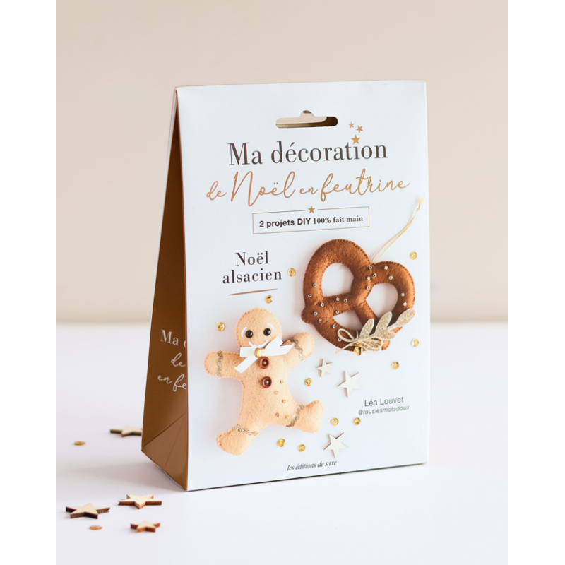 Feutrine Noël : Duo Noël alsacien Kit COFFRETS