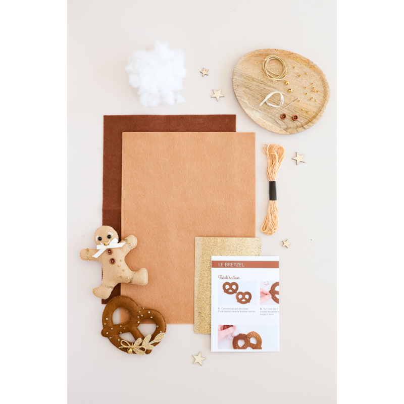 Feutrine Noël : Duo Noël alsacien Kit COFFRETS