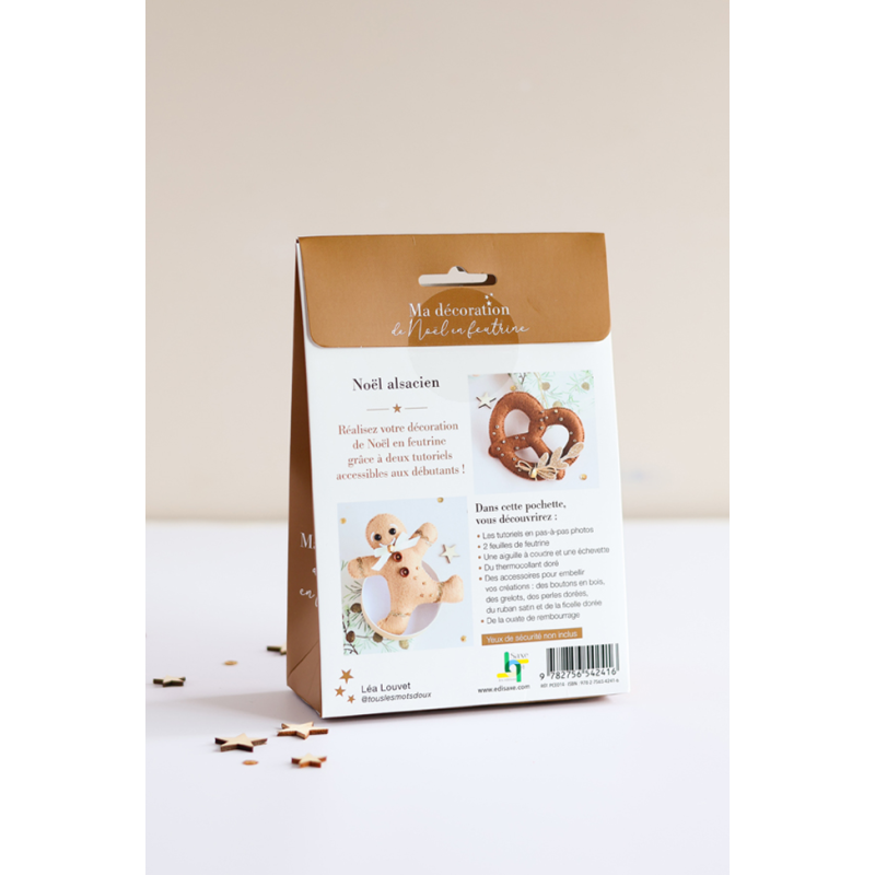 Feutrine Noël : Duo Noël alsacien Kit COFFRETS
