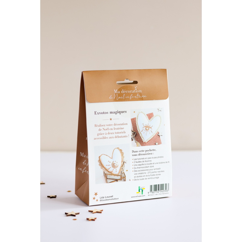 Feutrine Noël : Duo Les exvotos Kit COFFRETS