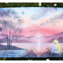 Paysages fantastiques à l'aquarelle Beaux-arts