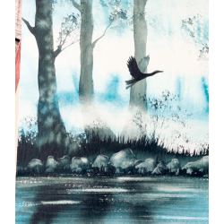 Paysages fantastiques à l'aquarelle Beaux-arts