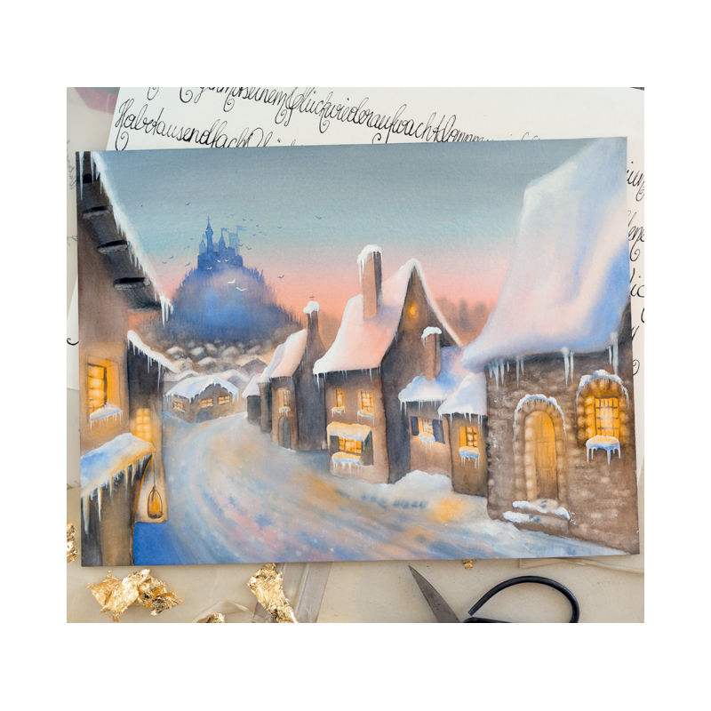 Paysages fantastiques à l'aquarelle Beaux-arts